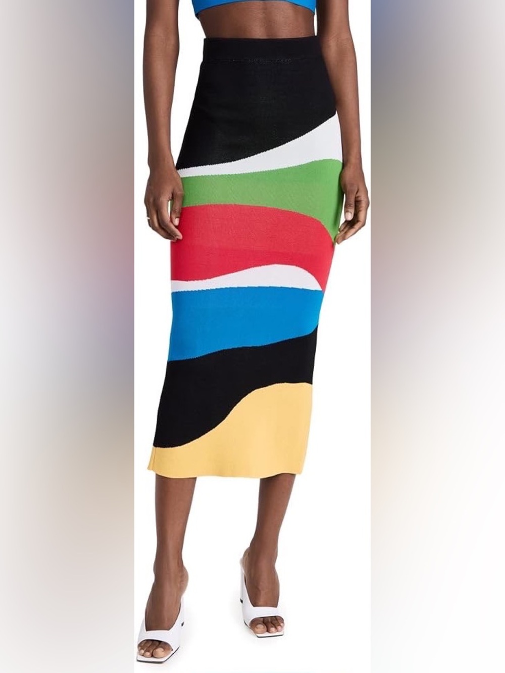 Staud Karina Skirt in Marble Weave | Size XS